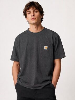 Carhartt Men’s Slate Gray Pocket T-Shirt - M